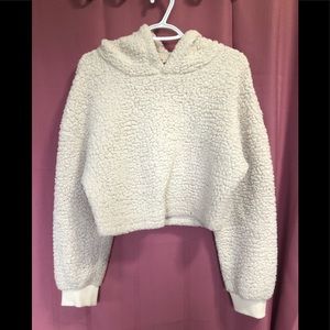 Loose Fit Faux Fur Hoodie